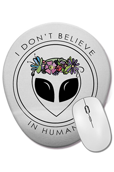 BASKI DÜNYASI Mouse Pad oval cu suport pentru încheietura mâinii, cu motiv Al...