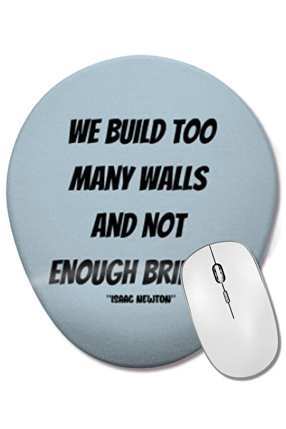 BASKI DÜNYASI Овална подложка за мишка с надпис „Обичам те, Лионел Меси“