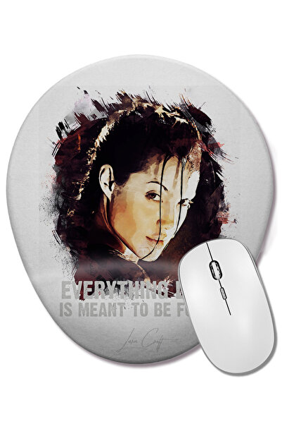 BASKI DÜNYASI Οβάλ ποντίκι ποντικοπολίτης Lara Croft Tomb Raider με στήριγμα ...