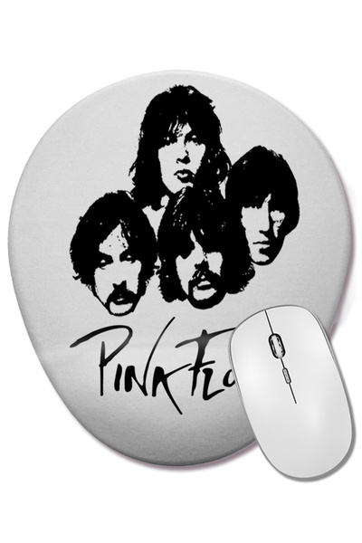 BASKI DÜNYASI Mouse Pad oval cu suport pentru încheietura mâinii Pink Floyd
