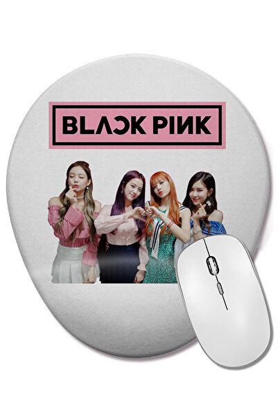 BASKI DÜNYASI Blackpink 009 Mouse Pad oval cu suport pentru încheietura mâinii