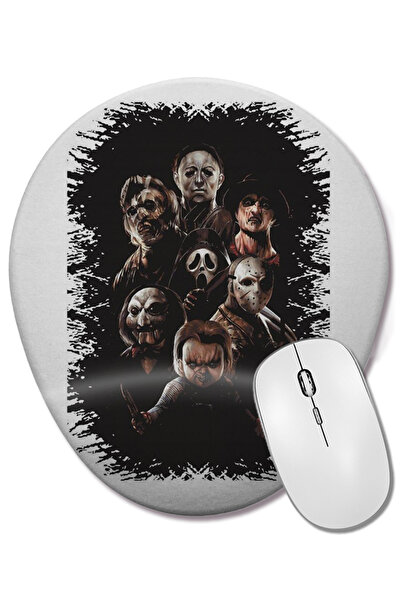 BASKI DÜNYASI Mouse Pad oval Mitos do Terror cu suport pentru încheietura mâinii