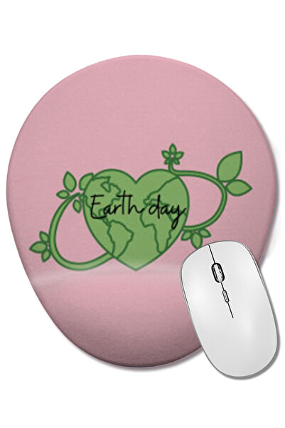 BASKI DÜNYASI Mouse Pad oval pentru Ziua Pământului 2021 cu suport pentru înc...