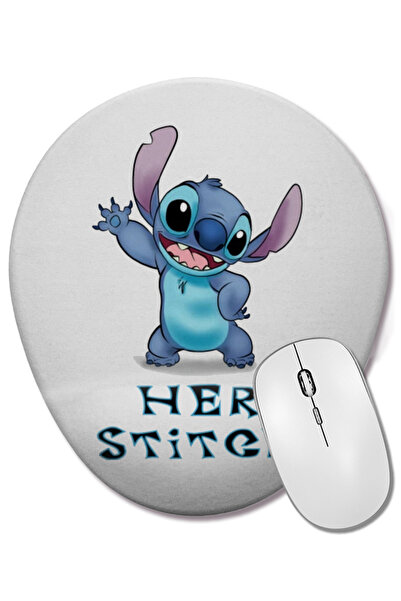 BASKI DÜNYASI Ολόκληρο το μαξιλαράκι ποντικιού Lilo And Stitch με οβάλ σχήμα ...