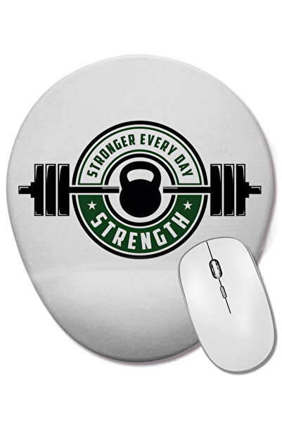 BASKI DÜNYASI Mouse Pad oval cu suport pentru încheietura mâinii pentru Crossfit