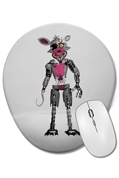 BASKI DÜNYASI Mouse Pad oval Nightmare Foxy cu suport pentru încheietura mâinii