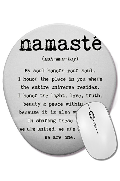 BASKI DÜNYASI Namaste Writing Meditation 02 Οβάλ ποντίκι με υποστήριξη καρπού