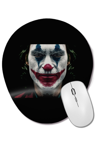 BASKI DÜNYASI Mouse Pad oval Joker 05 cu suport pentru încheietura mâinii