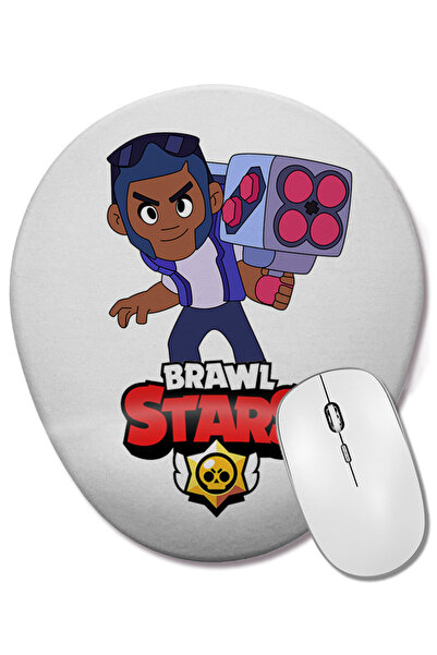 BASKI DÜNYASI Brawl Stars Lion Dancer Brock Mouse Pad oval cu suport pentru î...