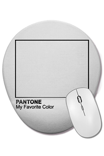 BASKI DÜNYASI Mouse Pad oval Pantone cu suport pentru încheietura mâinii
