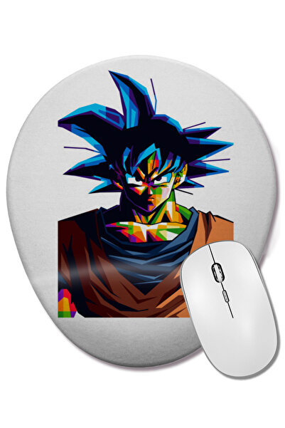 BASKI DÜNYASI Οβάλ ποντίκι ποντικοπολεμικής χρήσης Dragonball Goku με στήριγμ...