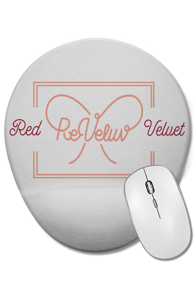 BASKI DÜNYASI Red Velvet Reveluv Mouse Pad oval cu suport pentru încheietura ...