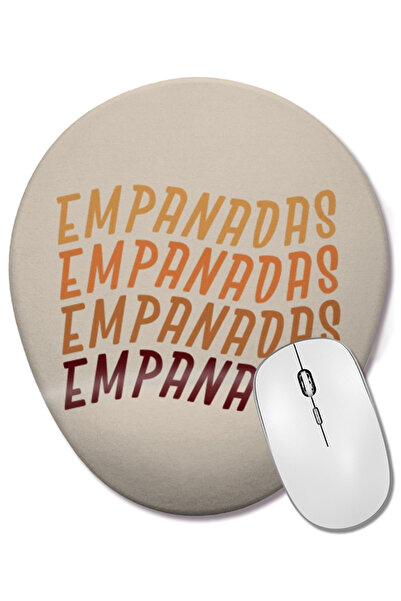 BASKI DÜNYASI Mouse Pad oval Empanadas Fan Club cu suport pentru încheietura ...