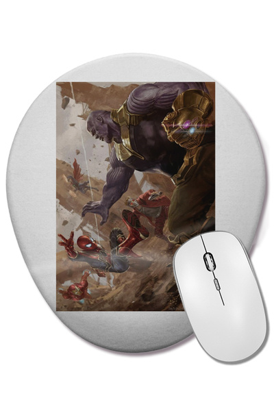 BASKI DÜNYASI Este timpul pentru acțiune! Mouse Pad oval cu suport pentru încheietura mâinii, cu Sgt. Jericho, Jackson, Carl Weathers