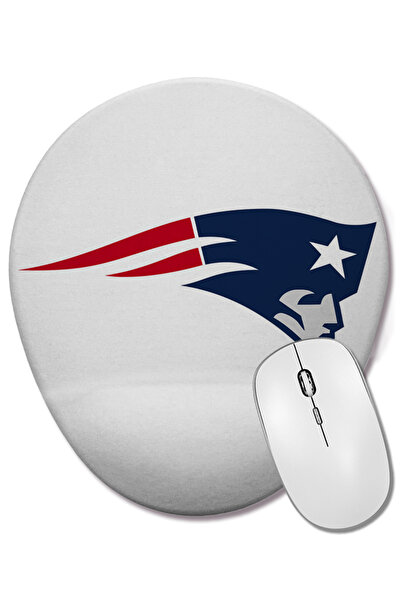 BASKI DÜNYASI Mouse Pad oval Nfl New England Patriots cu suport pentru încheietura mâinii
