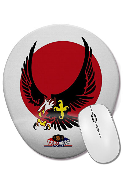 BASKI DÜNYASI Mouse Pad oval Super Caça cu suport pentru încheietura mâinii