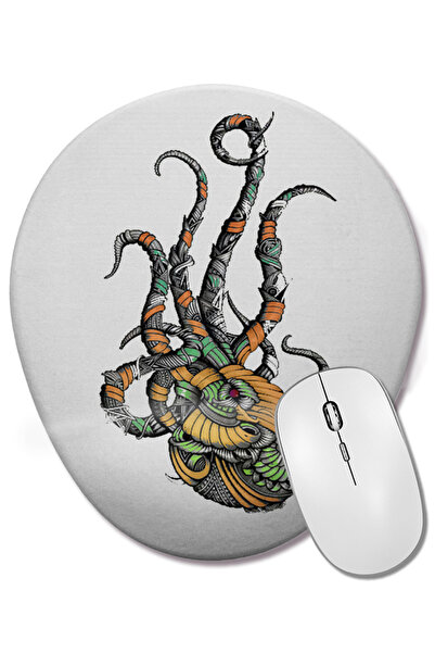 BASKI DÜNYASI Mouse Pad oval LO POLVO cu suport pentru încheietura mâinii