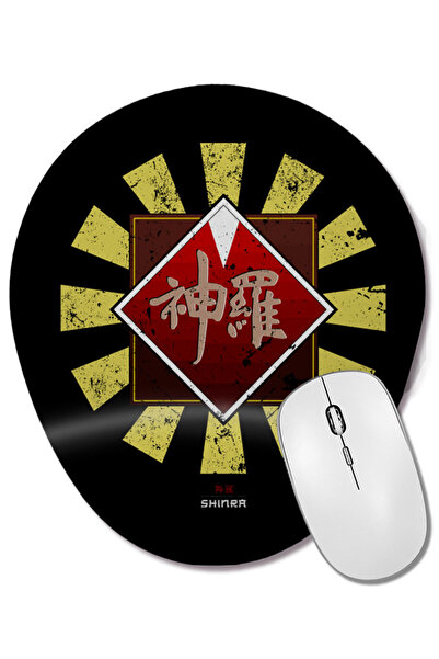 BASKI DÜNYASI Shinra Corporation Retro Japanese Final Fantasy Mouse Pad oval ...