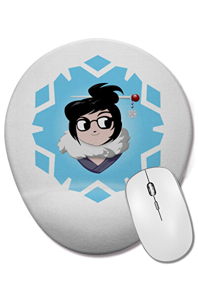 BASKI DÜNYASI Οβάλ ποντίκι με υποστήριξη καρπού Mei Gelinho