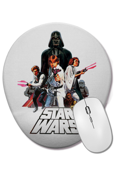 BASKI DÜNYASI Mouse Pad oval Star Wars Classico cu suport pentru încheietura ...