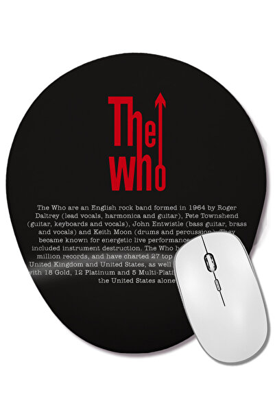 BASKI DÜNYASI The Who The Who 01 Mouse Pad oval cu suport pentru încheietura ...