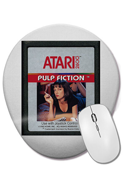 BASKI DÜNYASI Mouse Pad oval pentru jocuri Pulp Fiction cu suport pentru înch...