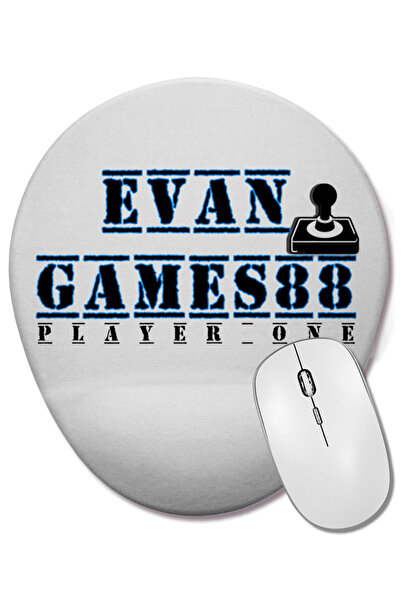 BASKI DÜNYASI Evan Games 88 Player One Οβάλ ποντίκι με υποστήριξη καρπού