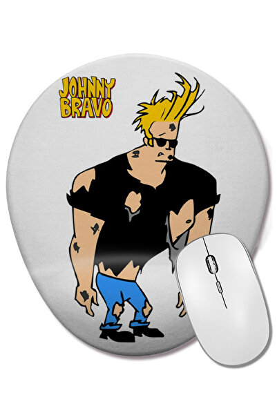 BASKI DÜNYASI Овална подложка за мишка с опора за китката Johnny Bravo