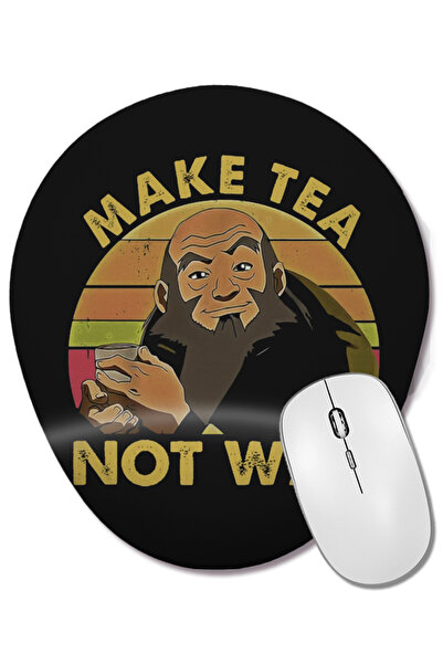 BASKI DÜNYASI Avatar Iroh Make Tea Not War 03 Mouse Pad oval cu suport pentru...
