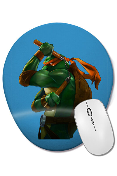 BASKI DÜNYASI Mouse Pad oval cu suport pentru încheietura mâinii Teenage Muta...