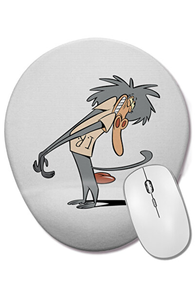 BASKI DÜNYASI Mouse Pad oval cu suport pentru încheietura mâinii, amuzant, cu preț și calitate excelente