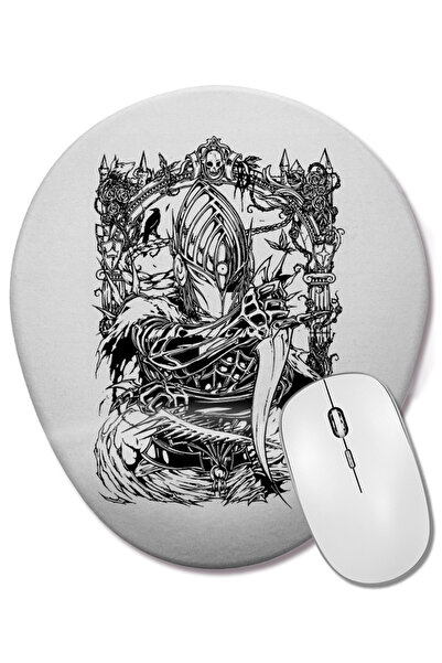 BASKI DÜNYASI Mouse Pad oval Dark Soul cu suport pentru încheietura mâinii