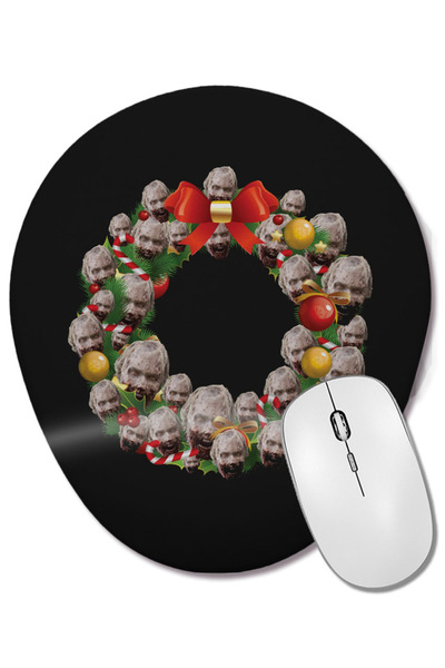 BASKI DÜNYASI Pad de mouse oval cu suport pentru încheietura mâinii, cu desig...