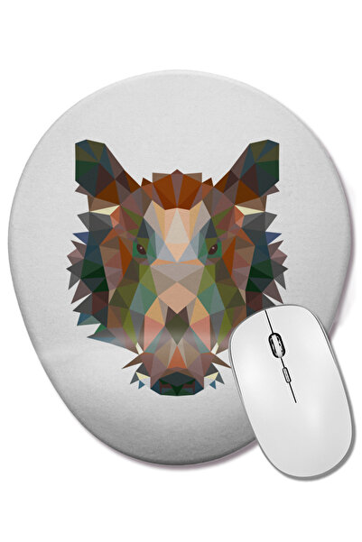 BASKI DÜNYASI Mouse Pad oval cu suport pentru încheietura mâinii, cu animale ...