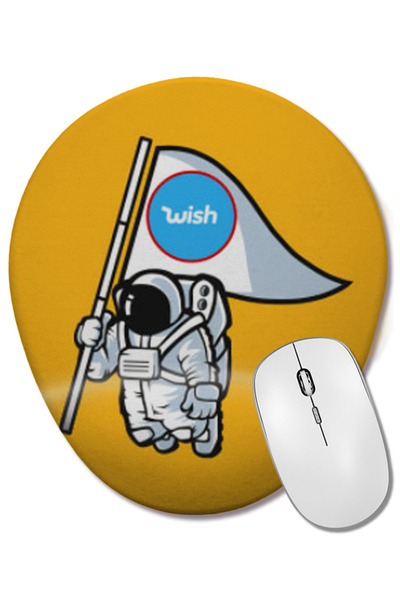 BASKI DÜNYASI Olimpiada de iarnă Beijing 2022 Mouse Pad oval cu suport pentru...