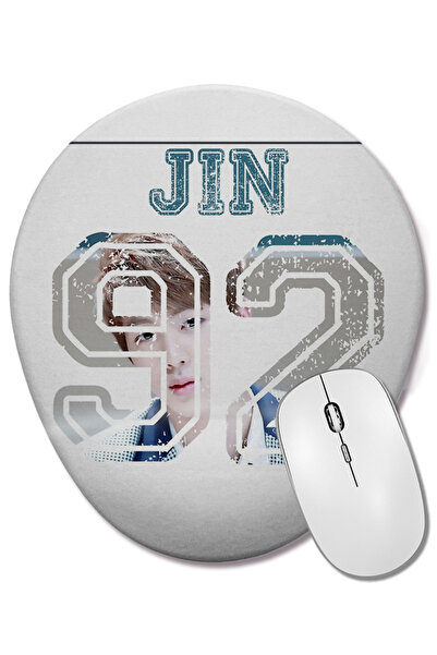 BASKI DÜNYASI Mouse Pad oval Bts V cu suport pentru încheietura mâinii