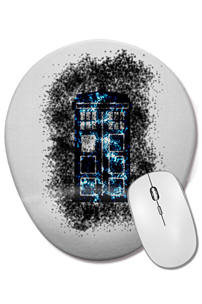 BASKI DÜNYASI Ο Δρ Χο με οβάλ επιφάνεια ποντικιού με στήριγμα καρπού