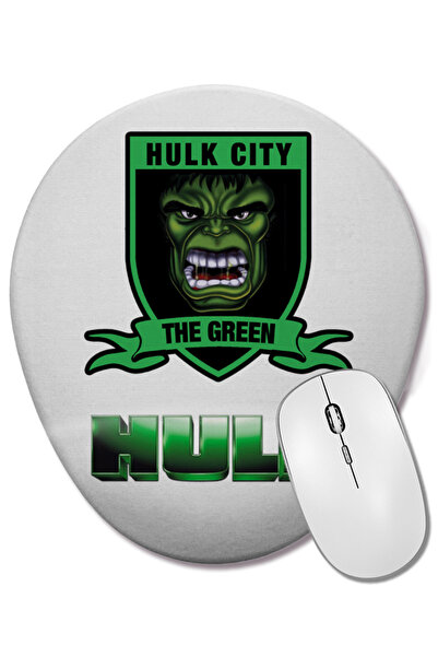 BASKI DÜNYASI Mouse Pad oval Hulk Model 6 cu suport pentru încheietura mâinii