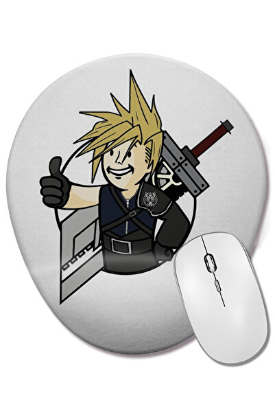 BASKI DÜNYASI Cloud Vault Boy Mouse Pad oval cu suport pentru încheietura mâinii