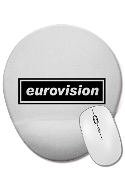 BASKI DÜNYASI Mouse Pad oval cu suport pentru încheietura mâinii cu logo Euro...