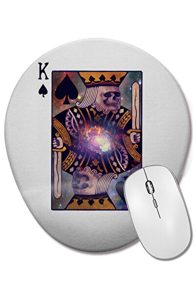 BASKI DÜNYASI Death King 01 Mouse Pad oval cu suport pentru încheietura mâinii