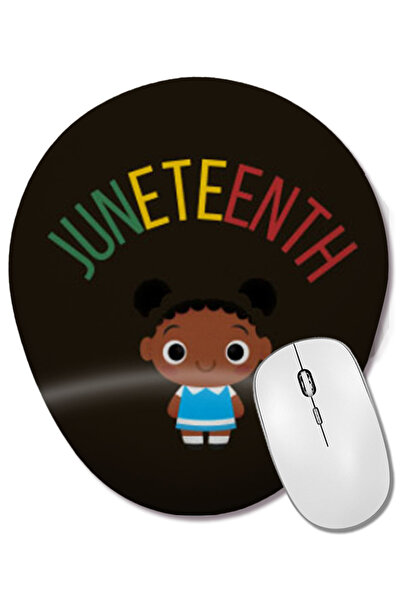 BASKI DÜNYASI KIDS juneteenth juneteenth juneteenth 2021 1865 Mouse Pad oval ...