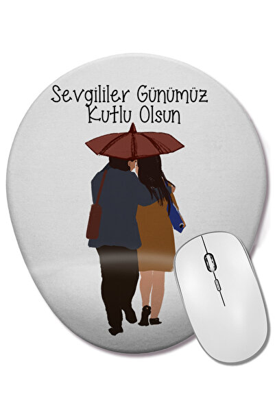 BASKI DÜNYASI Подарък за Свети Валентин за любимия човек 078 Овална подложка ...