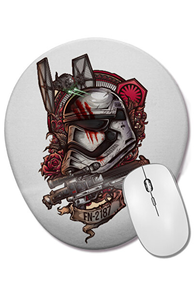 BASKI DÜNYASI Mouse Pad oval The First Order Star Wars cu suport pentru înche...