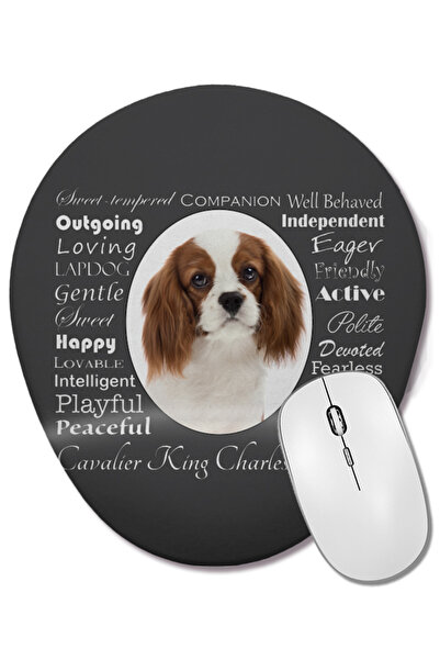 BASKI DÜNYASI Cavalier King Charles Spaniel Spaniel Traits Mouse Pad oval cu ...