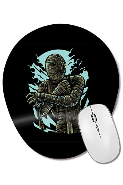 BASKI DÜNYASI Mouse Pad oval cu suport pentru încheietura mâinii, cu desene a...