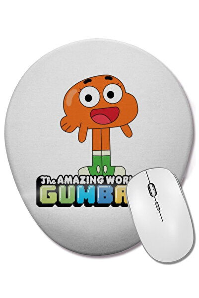 BASKI DÜNYASI Darwin Watterson The Amazing World of Gumball Mouse Pad oval cu...