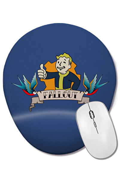 BASKI DÜNYASI Fallout 01 Οβάλ ποντίκι με υποστήριξη καρπού