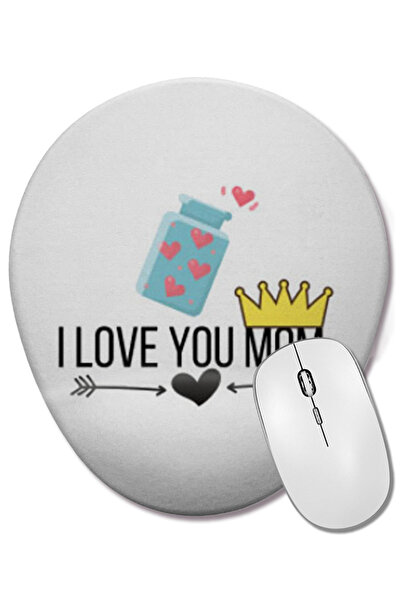 BASKI DÜNYASI Mouse Pad oval IDEAL MAN cu suport pentru încheietura mâinii