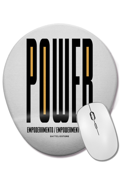 BASKI DÜNYASI Οβάλ ποντίκι με υποστήριξη καρπού Power Feminista Be You